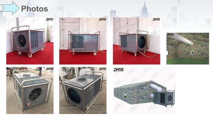 Commercial Horizontal Portable Tent Air Conditioner , All Metal Structure Tent AC Unit