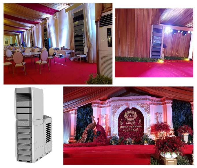 Free Standing Wedding Tent Air Conditioner , 25HP HVAC Air Conditioning Units