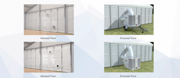 Horizontal Floor Standing Portable Outdoor AC 25HP / BTU212500 For Industrial Events