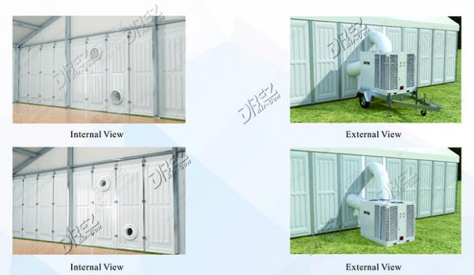 10HP Mobile Trailer AC Unit Anti Corrosion For Industrial Warehouse Cooling