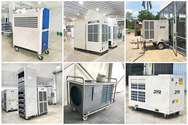 Floor Standing Ducted Air Conditioner HVAC Air Handling Unit 25hp / 22 Ton Air Cooling Climate Type