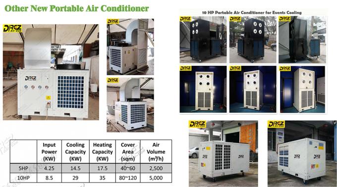 10 Ton Portable Outdoor AC Unit All In One Structure Air Volume 6250 M3/H