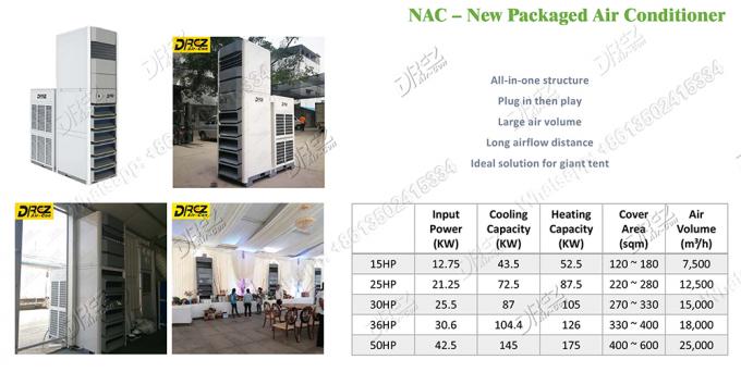R410a Refrigerant Wedding Tent Cooling Air Conditioner 25HP / Tent Air Conditioning Systems
