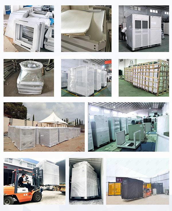 Outdoor New Packaged Tent Air Conditioner , Floor Standing 33 Ton 30.6KW AC Unit