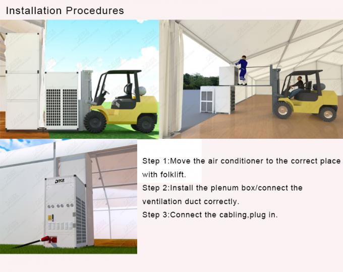 Central Ducted Tent Cooler Air Conditioner / Commercial Chiller For Tent Solutions