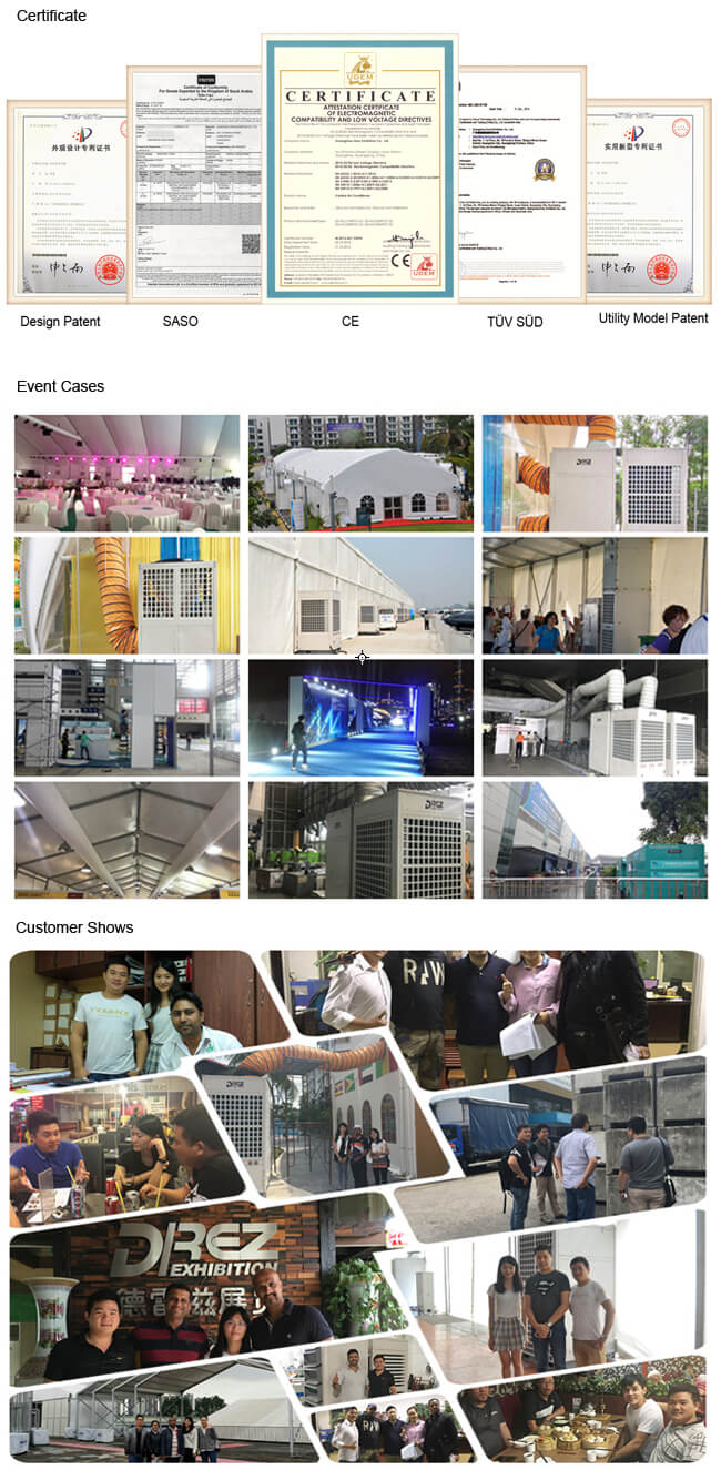 Industrial Outdoor Tent Air Conditioner , 30HP Low Noise Tent Cooling Products