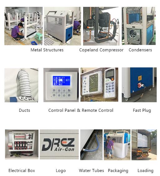 Floor Standing Conference Tent Air Conditioner Portable 7.5HP Event Dome Tent Use