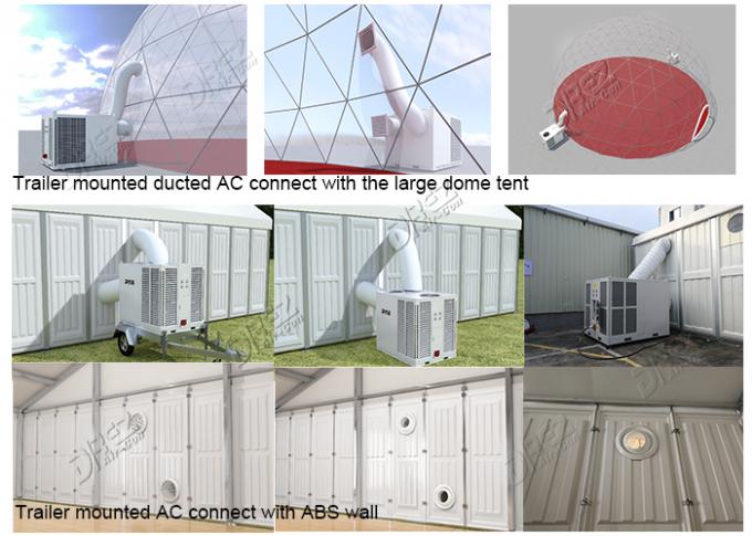 Small Capacity 10HP Packaged Air Conditioner With Trailer For Commercial Cooling System