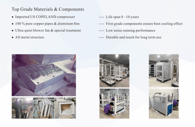 Turnkey AC Exhibition Tent Air Conditioner Central Cooling With Super Long Air Distance