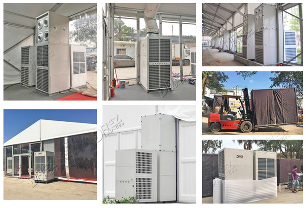 Double Deck Tents Ducted Trailer Air Conditioner Temperature Controller 21.25kw
