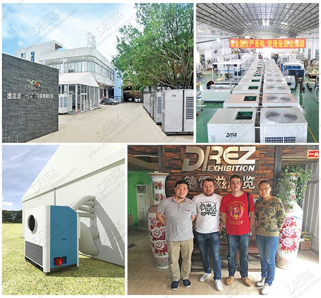 Central Aircon Event Tent Air Conditioner Horizontal Matel Structure