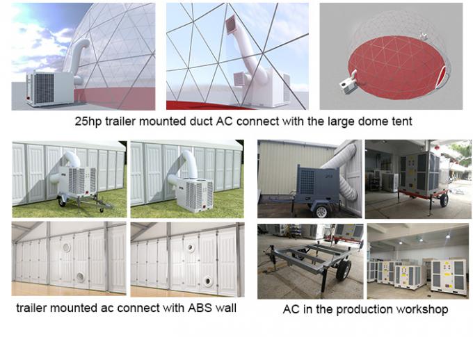 25HP Outdoor Tent Trailer Mounted Air Conditioning Units For Commercial Cooling System