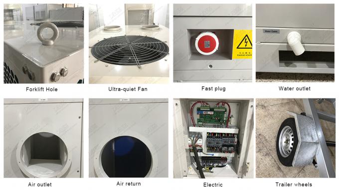 Double Deck Tents Ducted Trailer Air Conditioner Temperature Controller 21.25kw