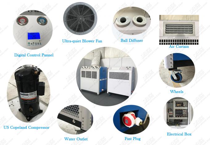 7.5HP Outdoor Portable Air Conditioning Units Plug And Play Air Conditioner And Heater Spot Air Cooling