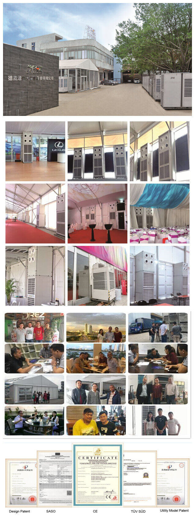 30HP Classical Industrial Tent Air Conditioner For Air Show Tent Cooling And Heating