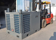 72.5KW Ducted Trailer Mounted Air Conditioner , 25HP Portable Outdoor AC Unit