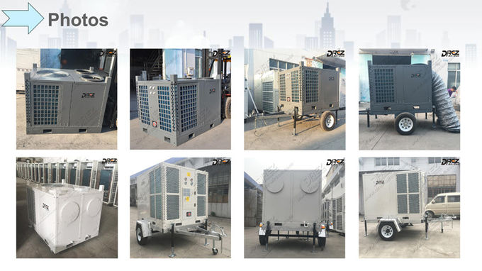 Drez Trailer Mounted Air Conditioner , 12 Ton Outdoor Dome Tent Halls Air Cooler