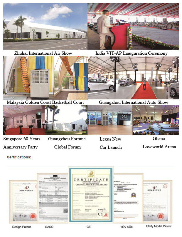 7.5HP 6 Ton Wedding Tent Air Cooler , Easy Operated Integral Tent Airconditioner