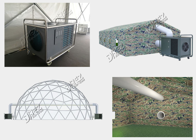 Outdoor 29KW 10HP Horizontal Portable Tent Air Conditioner Small Mobile Packaged Type